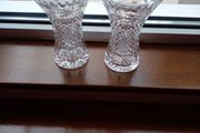 Glass vases matching pair - perfect condition.
