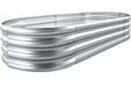 Galvanized Raised Garden Bed Kit, Galvanized Planter Raised Garden Boxes Outdoor, Oval Large Metal Raised Garden Beds for Vegetables (FREE POSTAGE)