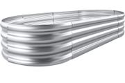 Galvanized Raised Garden Bed Kit, Galvanized Planter Raised Garden Boxes Outdoor, Oval Large Metal Raised Garden Beds for Vegetables (FREE POSTAGE)