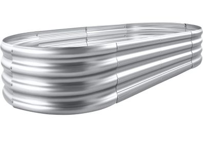 Galvanized Raised Garden Bed Kit, Galvanized Planter Raised Garden Boxes Outdoor, Oval Large Metal Raised Garden Beds for Vegetables (FREE POSTAGE)