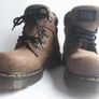 Original Steel Toed Doc Martens Brown Boots size 4 Image 3