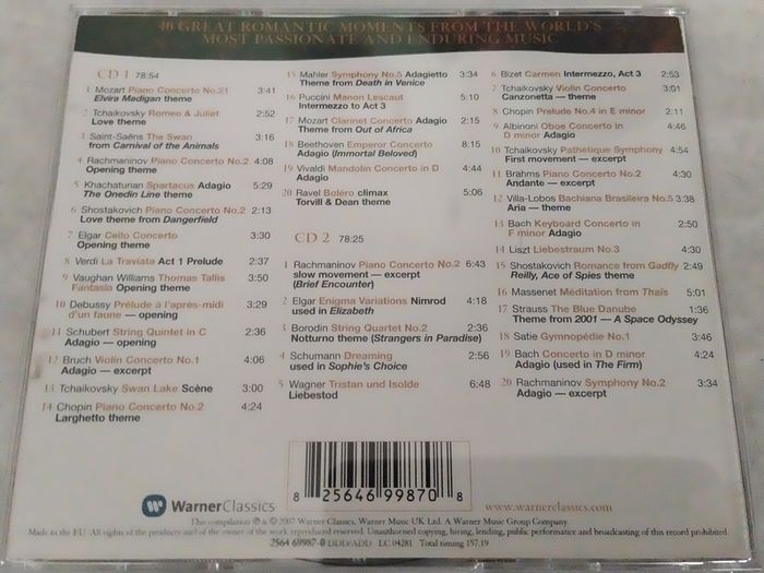 Most Beautiful Love Themes 2Cd