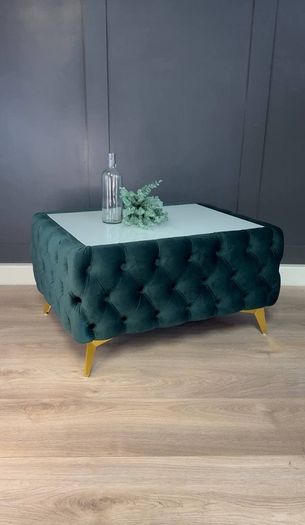 Chesterfield velvet coffe table