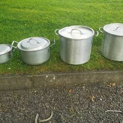 Aluminium cooking pots