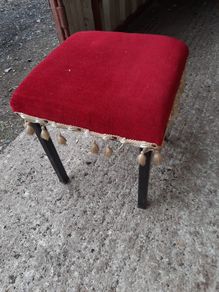 vintage footstool