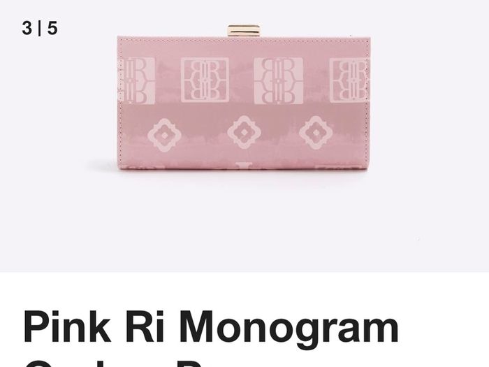 River island pink ombre purse