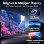 Upgraded Smart Mini Projector - Auto Keystone, Electric Focus, 4K Video Supported, WiFi 6, Bluetooth 5.2, Android 11 TV, Phone Control - Visulapex Portable Home Cinema for Indoor & Outdoor Image 5