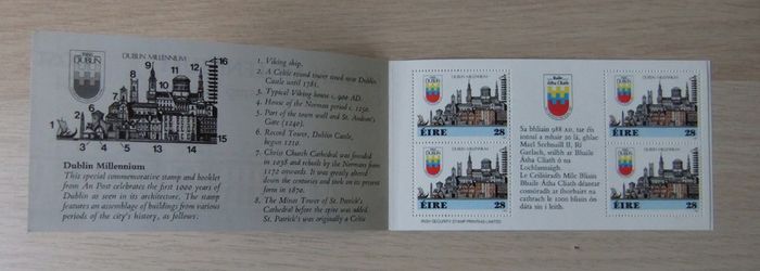 Dublin Millennium Stamp Booklet