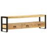 TV Cabinet 150x30x45 cm Solid Mango Wood Image 2