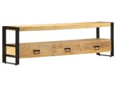 TV Cabinet 150x30x45 cm Solid Mango Wood