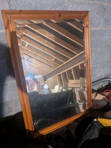 Wooden framed mirror