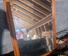 Wooden framed mirror