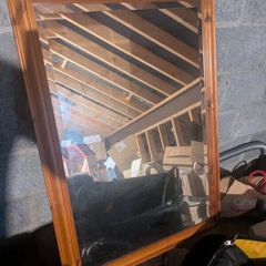 Wooden framed mirror