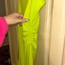 Zara one strap lime ruched midi dress Image 2