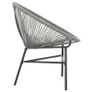 Garden Moon Chair Poly Rattan Grey Image 3