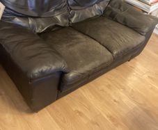 Dark Leather Couch