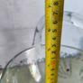 Vintage Crystal Romanian Basket Flower Bow Etching Hand Painted 7 Inches  Diameter Image 3