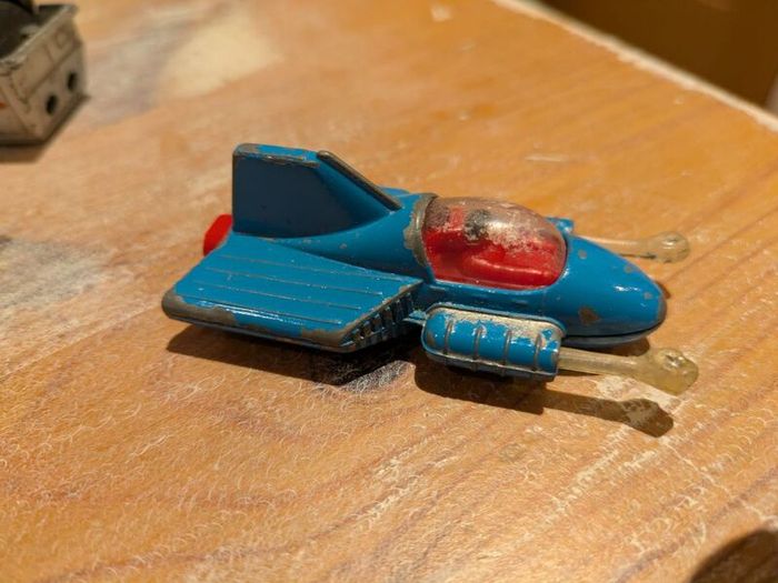Vintage corgi superman van and superman supermobile