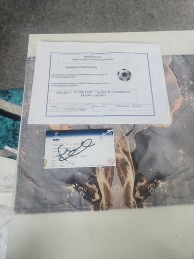 frank lampard signed ticket