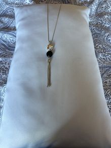 Black and silver necklace