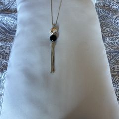 Black and silver necklace
