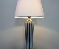 Porcelain and Metal Contemporary Table Lamp