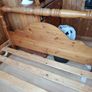 Solid pine double bed frame Image 5