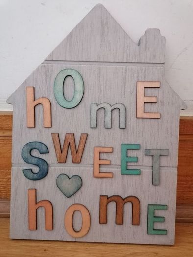 Wooden Home Sign Decor