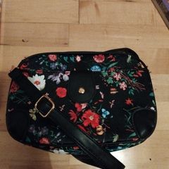 New floral black Hand bag
