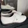 Vintage Footjoy classic golf shoes mens in cream leather Image 4