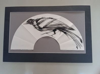Eve Parnell 'crow' charcoal study 2007