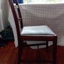 Pair vintage Georgian style ribbon back dining chairs Image 3