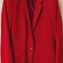 Zara Red Tailored Blazer XL Image 4