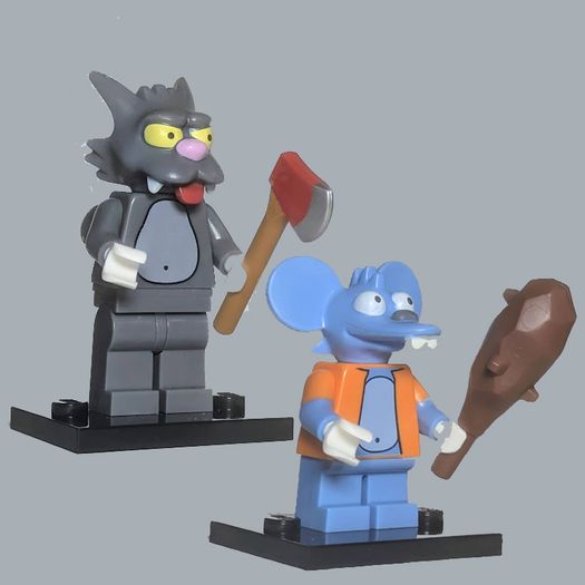 Lego Minifigures - Simpsons - Itchy & Scratchy