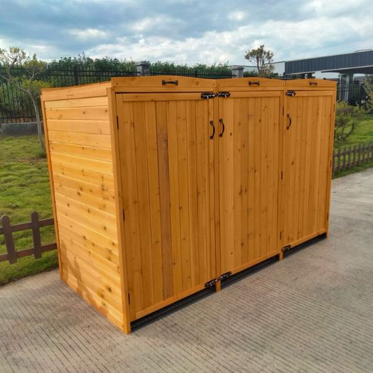 Wheelie Bin Storage with Hydraulic Arms 3 Bay