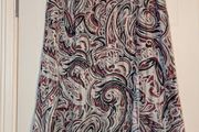 stunning paisley, textured, fully lined fluid skirt from Karen Millen