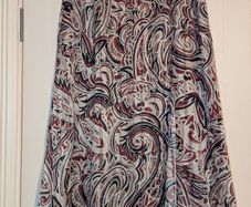 stunning paisley, textured, fully lined fluid skirt from Karen Millen