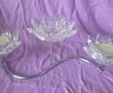 Newgrange Living triple lotus tea light holder