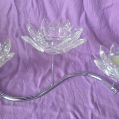 Newgrange Living triple lotus tea light holder