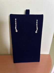 Petite rhinestone earrings