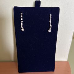 Petite rhinestone earrings