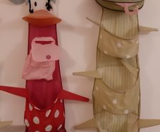 Hanging toy storage nets from IKEA