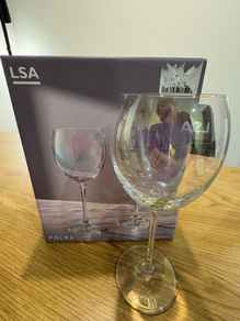 LSA International 'Polka' Red Wine Glasses x 2