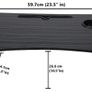 Laptop Bed Table Lap Standing Desk for Bed and Sofa Breakfast Bed Tray Laptop Lap Desk Folding Coffee Tray Image 3