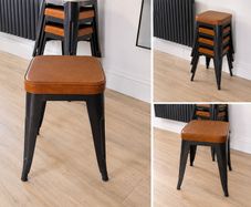 Modern Industrial Bar Stools For sale