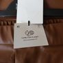 Zara Faux Leather Brown  Culottes.   S. M - 14.  B.N.W.T Image 5