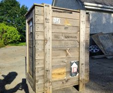 Wooden crates for storage etc
