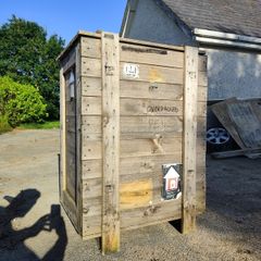 Wooden crates for storage etc