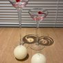 Glass Candle Holder and Candles x 2 Image 3