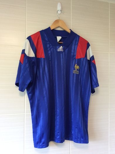 France Jersey. National Football Team. Official Adidas Mens Home Jersey Season 1992. Original From The Time. Not A Modern Remake.